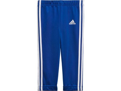 adidas Kinder 3-Streifen Tricot Trainingsanzug Blau