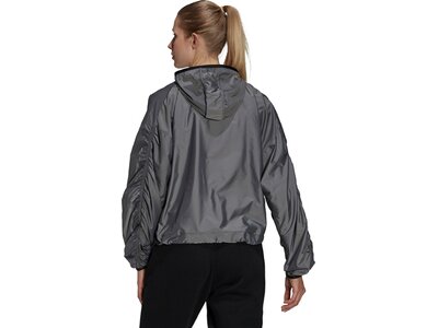 adidas Damen You for You Hooded Windbreaker Grau