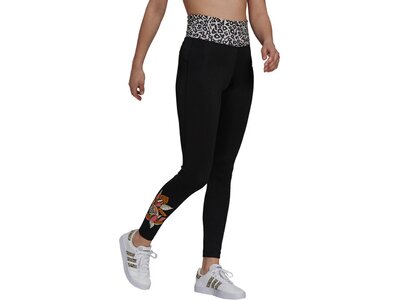 adidas Damen FARM Rio Feel Brilliant AEROREADY High-Rise Tight Schwarz