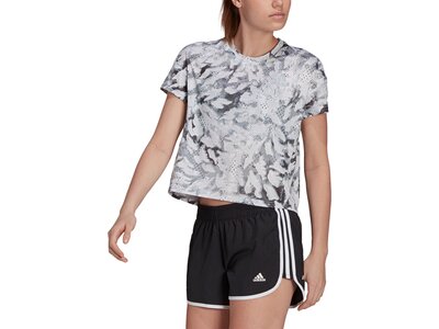 adidas Damen Primeblue Fast Graphic T-Shirt Weiß