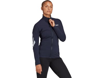 adidas Damen TERREX Xperior Soft Shell Skilanglaufjacke Blau