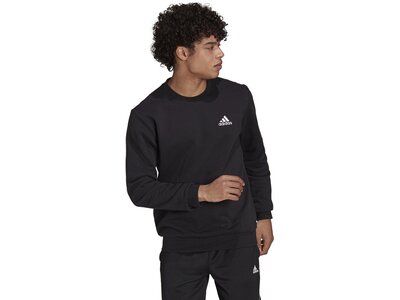 ADIDAS Herren Sweatshirt Essentials Fleece Schwarz