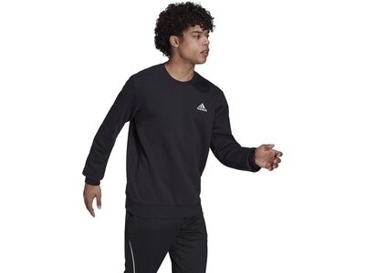 ADIDAS Herren Sweatshirt Essentials Fleece Schwarz