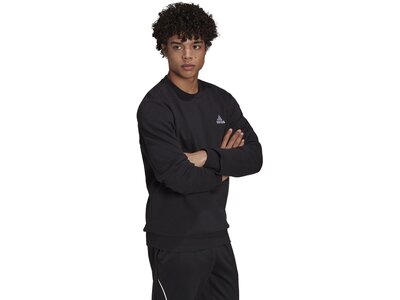 ADIDAS Herren Sweatshirt Essentials Fleece Schwarz