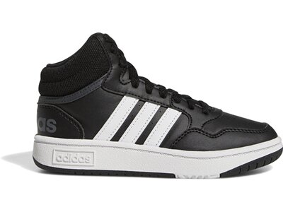 ADIDAS Kinder Freizeitschuhe Hoops Mid Schwarz