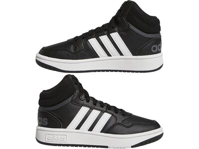 ADIDAS Kinder Freizeitschuhe Hoops Mid Schwarz