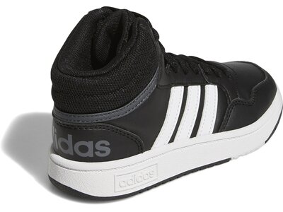 ADIDAS Kinder Freizeitschuhe Hoops Mid Schwarz