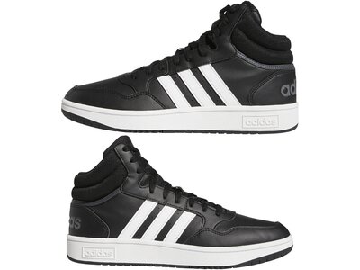ADIDAS Herren Freizeitschuhe Hoops 3.0 Mid Classic Vintage Schwarz