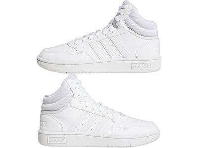 ADIDAS Damen Freizeitschuhe Hoops 3.0 Mid Classic Weiß