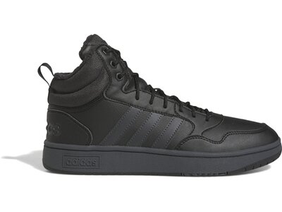 ADIDAS Herren Freizeitschuhe Hoops 3.0 Mid Lifestyle Basketball Classic Fur Lining Winterized Schwarz