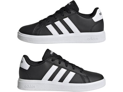 ADIDAS Kinder Halbschuhe Grand Court Lifestyle Tennis Lace-Up Schwarz