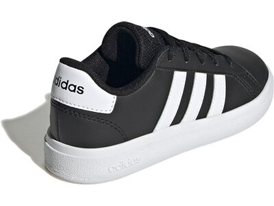 ADIDAS Kinder Halbschuhe Grand Court Lifestyle Tennis Lace-Up Schwarz
