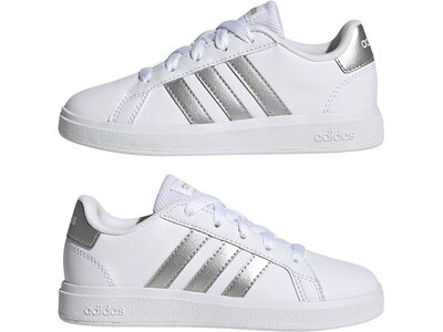 ADIDAS Kinder Halbschuhe Grand Court Lifestyle Tennis Lace-Up Weiß