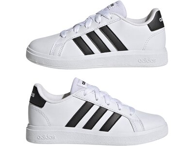 ADIDAS Kinder Halbschuhe Grand Court Lifestyle Tennis Lace-Up Weiß