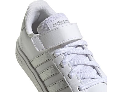 ADIDAS Kinder Halbschuhe Grand Court Court Elastic Lace and Top Strap Weiß