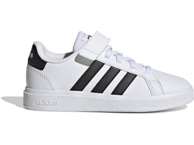 ADIDAS Kinder Halbschuhe Grand Court Court Elastic Lace and Top Strap Weiß