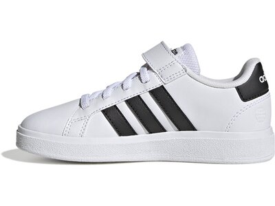 ADIDAS Kinder Halbschuhe Grand Court Court Elastic Lace and Top Strap Weiß