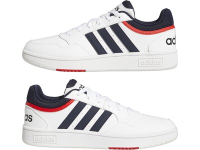 ADIDAS Herren Freizeitschuhe Hoops 3.0 Low Classic Vintage Weiß