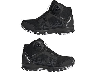 adidas Kinder TERREX Agravic Boa Mid RAIN.RDY Wanderschuh Schwarz