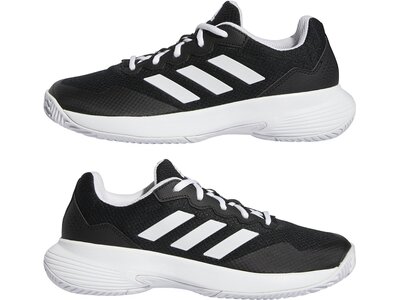 ADIDAS Damen Tennisoutdoorschuhe GameCourt 2 W Schwarz
