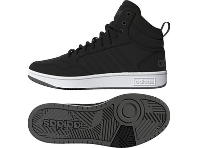 ADIDAS Herren Freizeitschuhe Hoops 3.0 Mid Lifestyle Basketball Classic Fur Lining Winterized Grau