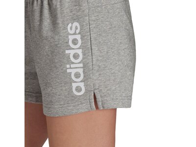 adidas Damen Essentials Slim Logo Shorts Silber