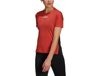adidas Damen TERREX Agravic Pro Wool T-Shirt Rot
