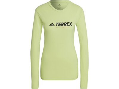 adidas Damen TERREX Primeblue Trail Longsleeve Grün