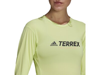 adidas Damen TERREX Primeblue Trail Longsleeve Grün