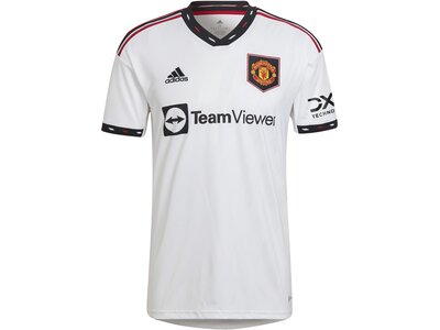 adidas Herren Manchester United 22/23 Auswärtstrikot Weiß