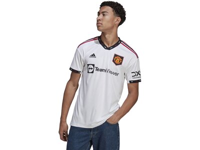 adidas Herren Manchester United 22/23 Auswärtstrikot Weiß