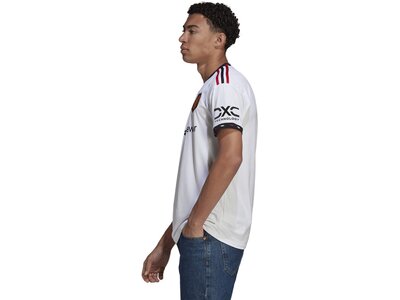 adidas Herren Manchester United 22/23 Auswärtstrikot Weiß