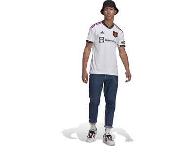 adidas Herren Manchester United 22/23 Auswärtstrikot Weiß