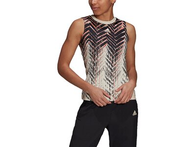 adidas Damen Primeblue Tennis Match Tanktop Grau