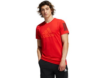 adidas Herren AEROREADY Warrior T-Shirt Rot