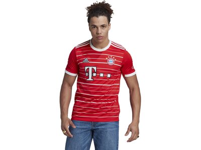 adidas Herren FC Bayern München 22/23 Heimtrikot Rot