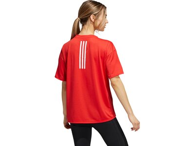 adidas Damen Training 3-Streifen AEROREADY T-Shirt Rot