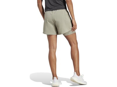 ADIDAS Damen Shorts AEROREADY Made for Training Minimal Two-in-One Grau