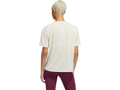 adidas Damen Training 3-Streifen AEROREADY T-Shirt Weiß