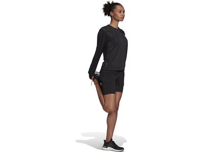 ADIDAS Damen T-Shirt Run Icons Running Schwarz