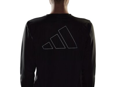 ADIDAS Damen T-Shirt Run Icons Running Schwarz