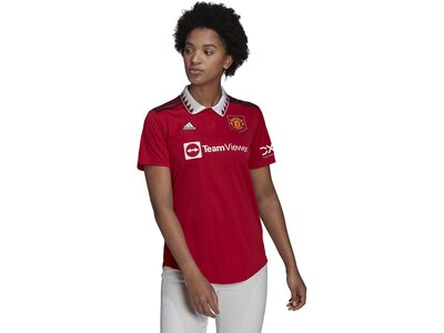 adidas Damen Manchester United 22/23 Heimtrikot Rot