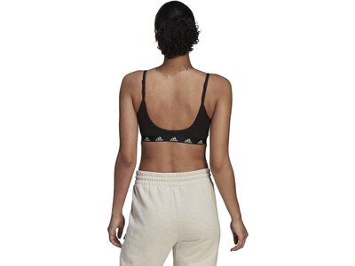 ADIDAS Damen BH adidas Purebare Light-Support Cup A-C Schwarz