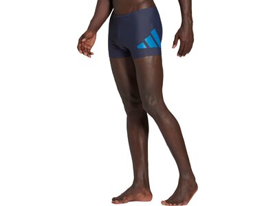 adidas Herren Logo Graphic Boxer-Badehose Blau