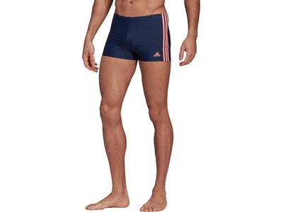 adidas Herren 3-Streifen Boxer-Badehose Blau