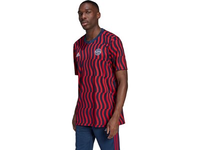 adidas Herren FC Bayern München Pre-Match Shirt Rot