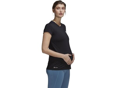 adidas Damen Designed to Move Colorblock Sport T-Shirt – Umstandsmode Schwarz