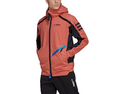 adidas Herren TERREX Utilitas Regenjacke Braun