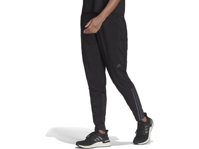 ADIDAS Damen Hose Run Icons 3-Streifen Wind Running Schwarz