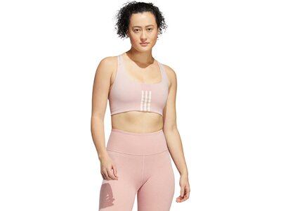 adidas Damen Powerimpact Training Medium-Support Sport-BH Pink